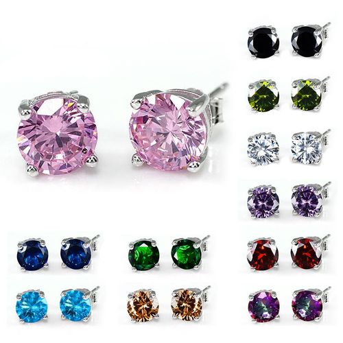 Boucles D'oreilles Pour Femmes Tourmaline Ronde Boucles D'oreilles Pour Femmes