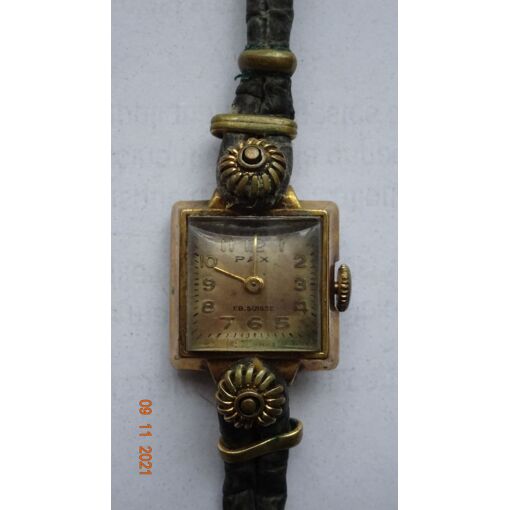 Montre Vintage Femme Mécanique Pax – Boîtier Argenté, Affichage Analogique – Occasion Classe