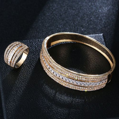 Anneau Zircon Féminin Super Brillant Bracelet En Diamant