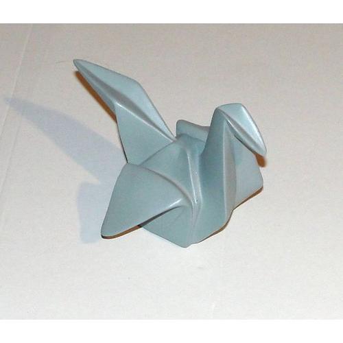 figurine cocotte en papier style origami en pvc ou resine 10 cm