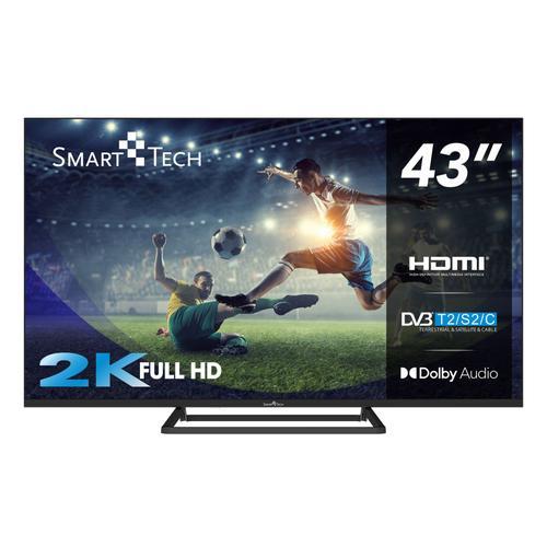 Smart Tech 43FN01V3 - 43" - Full HD 1920 (H) × 1080 (V) LED TV (109cm) Triple Tuner Dolby Audio H.265 3xHDMI, 2xUSB, modèle 2024