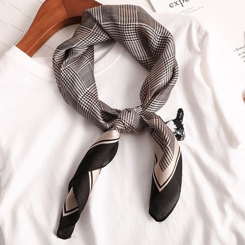Protection Solaire Petit Foulard En Soie Décoration De Foulard Carré Pour Femmes #Lvg58