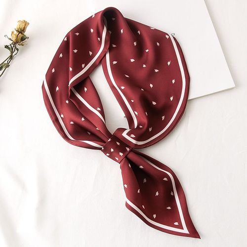 Petit Foulard Pour Femmes, Sac Décoratif Noué Avec Protection Solaire, Foulard En Soie #Lvg111