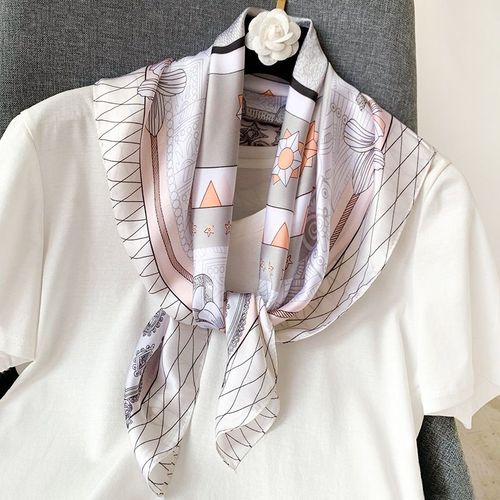 Petit Foulard Carré Femmes Simulation Soie Étoile Rivière Décoration Foulard Multifonctionnel #Lvg264