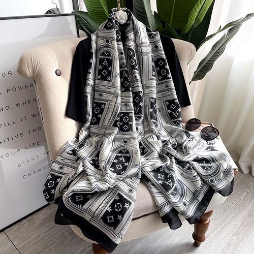 2022 Foulard En Soie Châle Pour Femmes Foulard Décoratif Imprimé Sarong Foulard De Plage #Lvg514