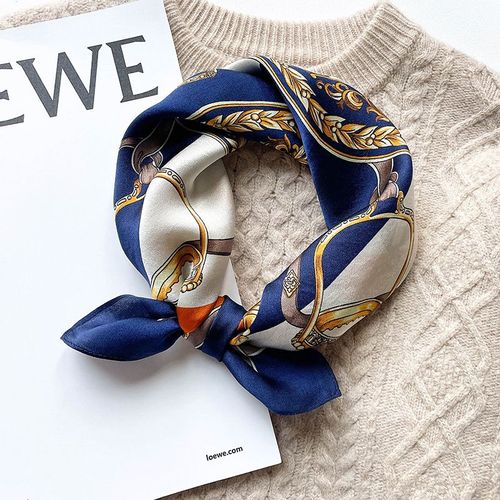 Chaîne De Soie Petit Foulard Carré Femmes Foulard En Soie Foulard Chaud En Soie De Mûrier #Lvg596