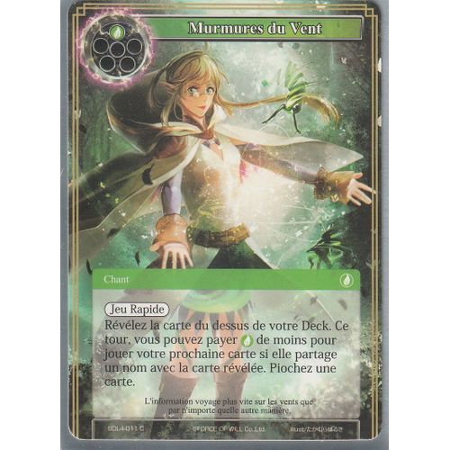 Carte Force Of Will - Murmure Du Vent - Sdl4-011