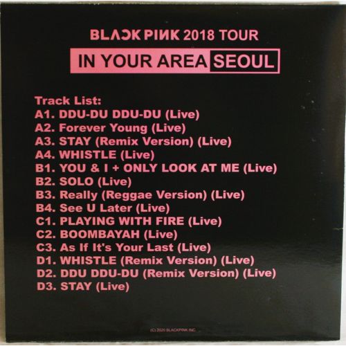 BLACKPINK – Blackpink 2018 Tour In Your Area Seoul – 2 x