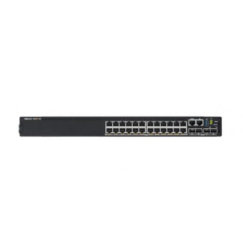 Dell PowerSwitch N2224PX-ON - Commutateur - C3 - Géré - 12 x 10/100/1000/2.5G (PoE+) + 12 x 1/2.5G (PoE++) + 4 x 25 Gigabits SFP28 - flux d'air de l'avant vers l'arrière - Montable sur rack -...