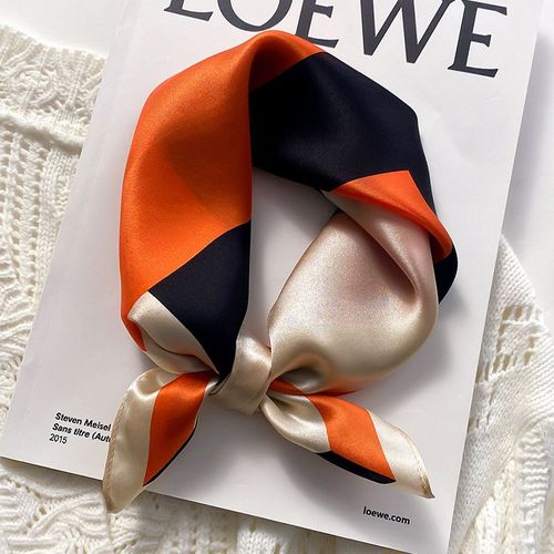 Petit Foulard Carré En Soie Décoratif Femmes Monogramme Petit Foulard En Soie Mulberry #Lvg1659