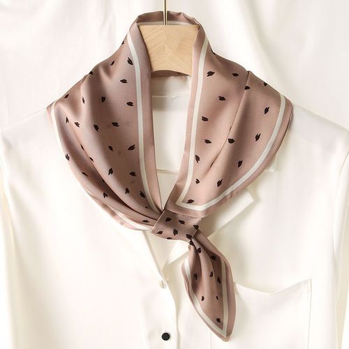 Petit Foulard Pour Femmes, Sac Décoratif Noué Avec Protection Solaire, Foulard En Soie #Lvg2157