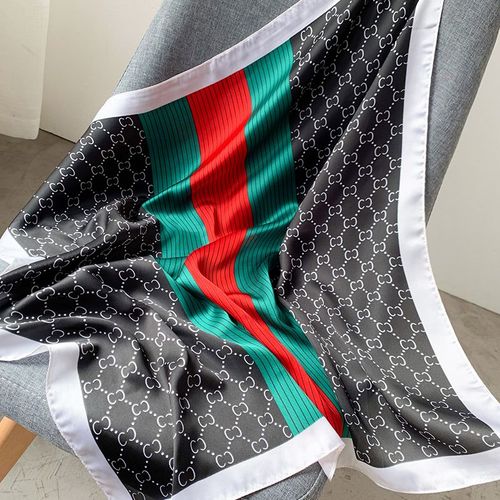 Echarpe Carrée - Simulation Féminine - Soie - Protection Solaire - Écharpe En Soie #Lvg2525