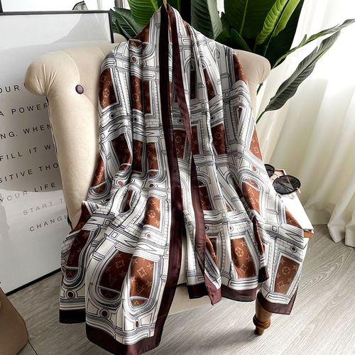 2022 Foulard En Soie Châle Pour Femmes Foulard Décoratif Imprimé Sarong Foulard De Plage #Lvg2560