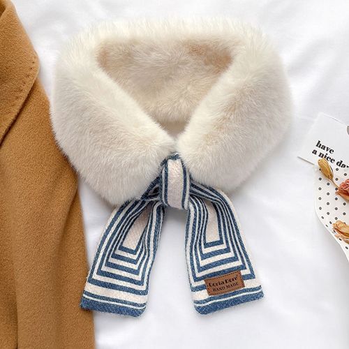 Echarpe Décorative En Fausse Fourrure De Lapin Avec Col En Fourrure Pour Femmes. #Lvg2699