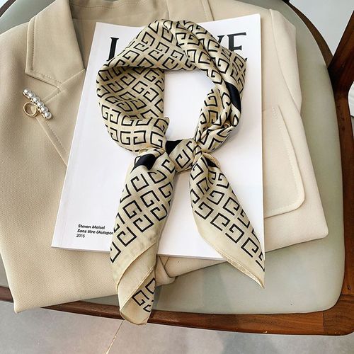 Faux Soie Carré Écharpe Clavicule Femme Décoratif Petit Foulard Attaché Sac Femme #Lvg3349