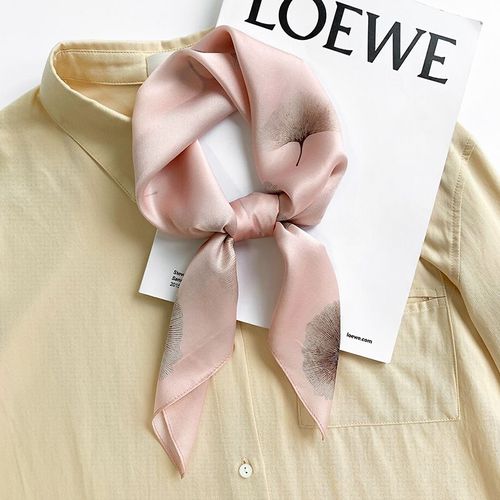 Petit Foulard Carré En Soie Imprimée Pour Femmes 70x70 Foulard En Soie De Mûrier Châle Foulard En Soie #Lvg3361