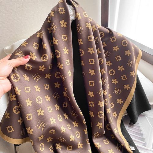 90 Foulard Carré Femmes Foulard En Soie Femmes Imprimé Sarong Châle Décoration #Lvg3772