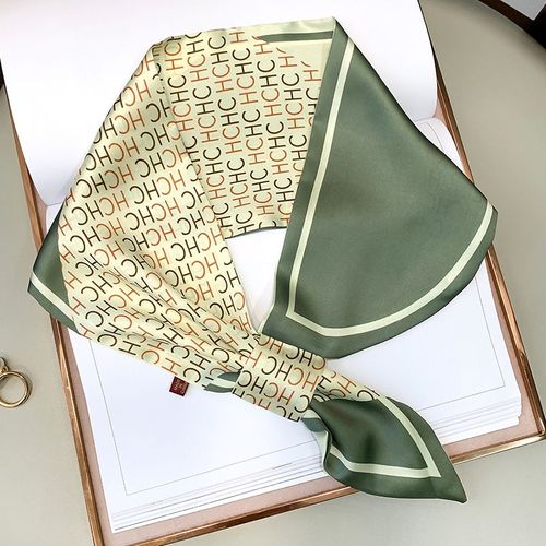 Écharpe Chaude Lettre Croix Petit Foulard En Soie Femmes Réversible Angle Pointu Foulard #Lvg3834