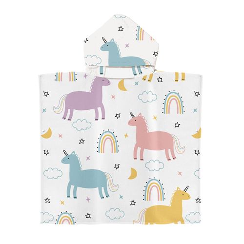Serviette De Plage Avec Capuche, Couverture De Plage Légère, Anti-Sable Et À Séchage Rapide-Motif De Mignonne,70x90cm Enfants Lvv2893