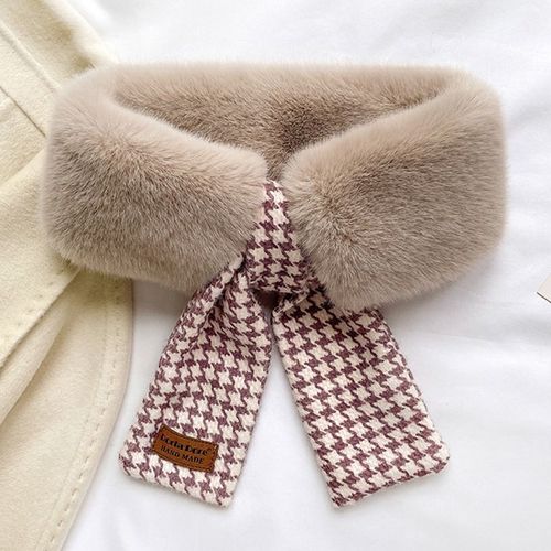 Écharpe Chaude En Fausse Fourrure De Lapin Écharpe Décorative À Col Fourré Pour Femmes #Lvg4769