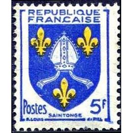 Timbre France 1954 Oblitéré Saintonge 5f Yt1005