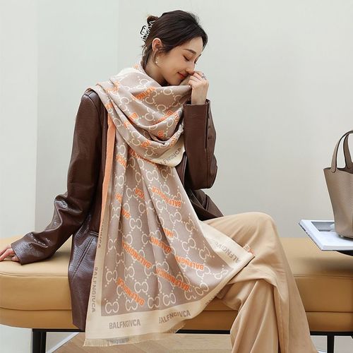 Écharpe En Faux Cachemire Première Écharpe Décorative Chaude Double Face Pour Femmes #Lvg5104