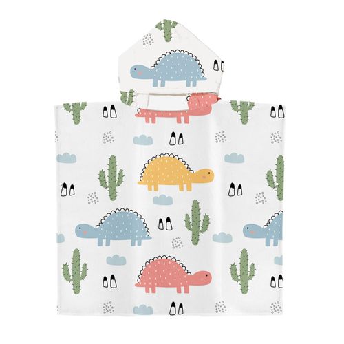 Serviette De Plage Avec Capuche, Couverture De Plage Légère, Anti-Sable Et À Séchage Rapide-Motif De Cutie,70x90cm Enfants Lvv3765