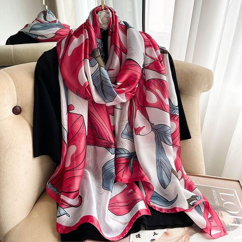 Écharpe En Soie Imprimée Écharpe Chaude Coupe-Vent Châle Pour Femmes #Lvg5255
