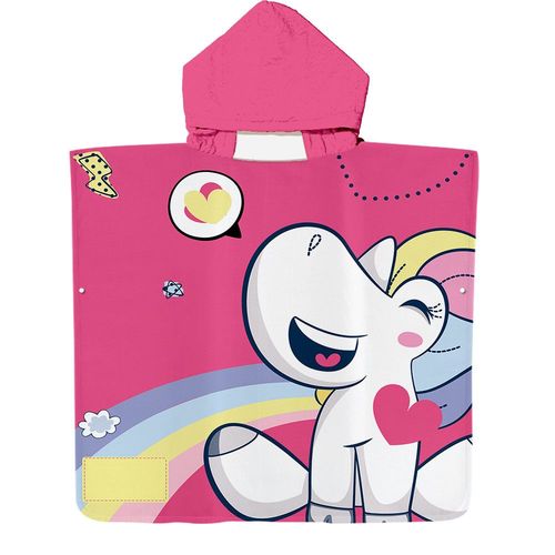 Serviette De Plage Avec Capuche, Couverture De Plage Légère, Anti-Sable Et À Séchage Rapide-Motif De Cutie,60x60cm Lvv3978