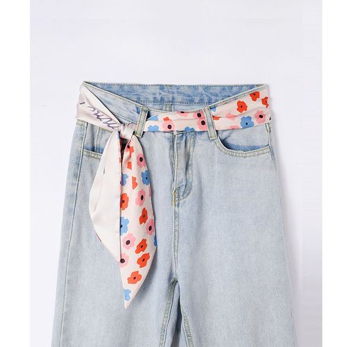 Echarpe En Soie Imprimée En Fausse Soie, Ruban Flottant, Décoration De La Clavicule, Sac À Cravate Polyvalent. #Lvg5423