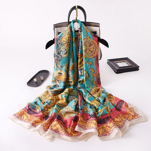 Fausses Soies Généreuses Foulard Féminin De Protection Solaire Châle Féminin De Longueur Moyenne Foulard Féminin #Lvg5479