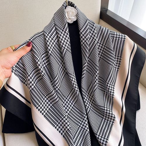 90 Grand Foulard Carré Femmes Châle De Protection Solaire Foulard Décoratif Longue Section Sarong #Lvg5534