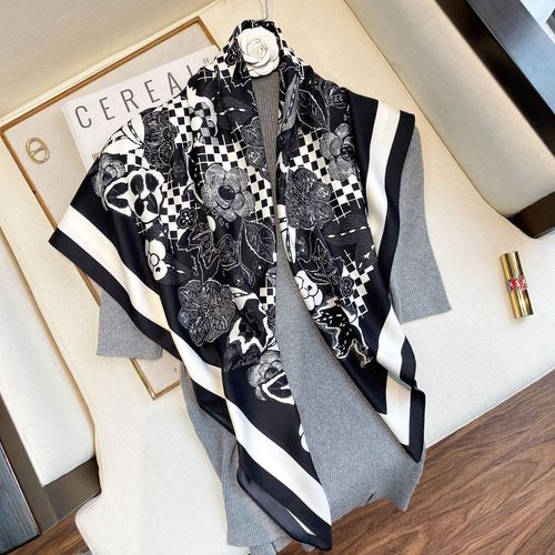 Grand Foulard Carré Foulard De Soie Foulard De Soleil Foulard De Soie Foulard D'épaule Sarong Foulard #Lvg5606