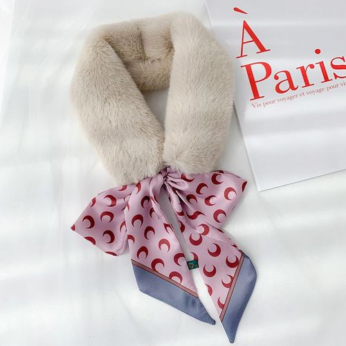 Écharpe En Fourrure Pour Femmes - Écharpe Longue, Épaisse Et Croisée En Fausse Fourrure De Lapin. #Lvg5886