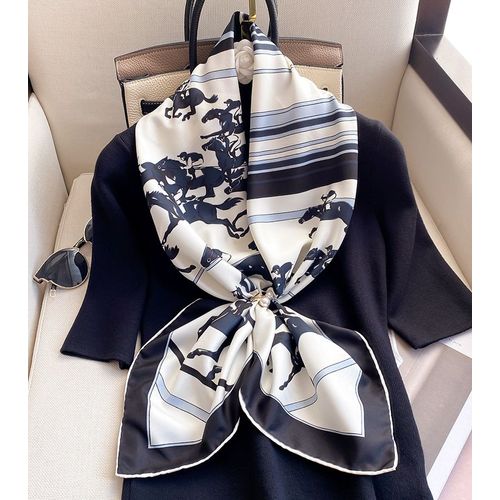 Etalon 90 Grand Foulard Carré Femmes Foulard En Soie Châle Écharpe Chaude #Lvg5870