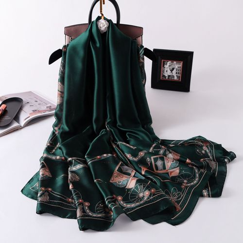 Carriage Warm Simulation Silk Scarf Women Shawl Sarong Scarf #Lvg5971