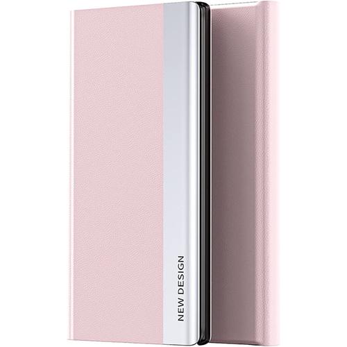 Coque Pour Xiaomi Redmi Note 10 5g,Housse Étui En Cuir Avec [Magnétique][Fonction Support],Premium Pc/Pu Portefeuille Flip Phone Case Cover,Rose