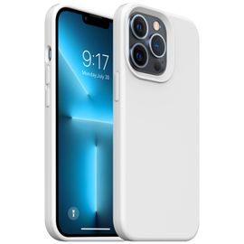Coque Pour Iphone 13 Pro, Case Gel En Caoutchouc De Protection Complète Du Corps Coque Anti-Chocs Case De Protection Housse Silicone - Blanc