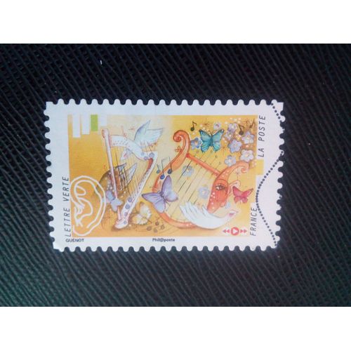 Timbre France Y T A1242 La Musique D'une Harpe Et D'une Lyre 2016 ( 050207 )