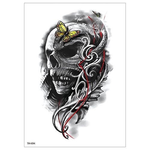12pcs Autocollants De Tatouage Imperméables Chevalier Guerrier Dieu De La Guerre Guan Yu Zhang Fei Autocollants De Tatouage De Transfert D'eau M9565 