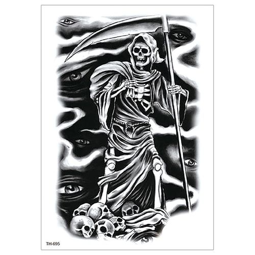 12pcs Autocollants De Tatouage Imperméables Chevalier Guerrier Dieu De La Guerre Guan Yu Zhang Fei Autocollants De Tatouage De Transfert D'eau M10008 