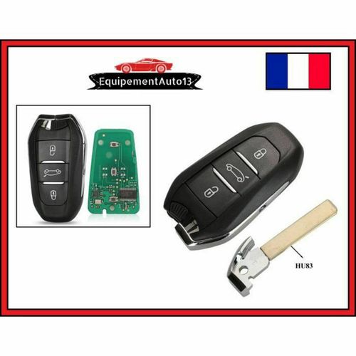 Clé Électronique Vierge Main Libre 4a Aes Peugeot 208 308 3008 5008 508 + 2017