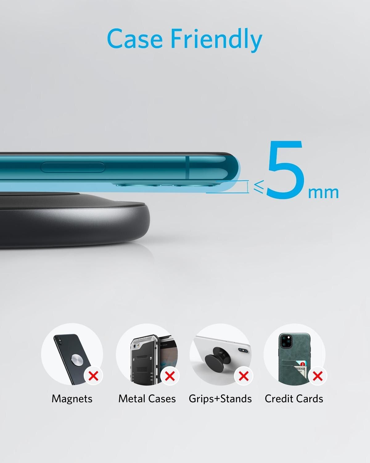 Chargeur Sans Fil Anker 15w Max Avec Tablette En Alliage Pow... - 4