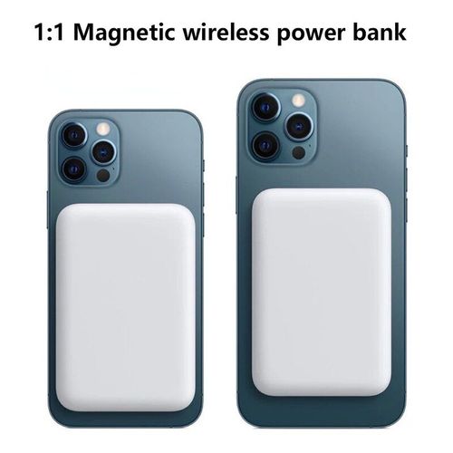 1: 1 Logo 5000mah Banque De Puissance De Chargeur Sans Fil Magnétique Pour Iphone 13 Pro Max Macsafe Power Bank