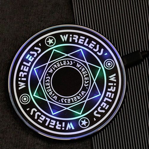 Chargeur Sans Fil Pour Tablette De Bureau À Charge Rapide Magique 10w Avec Lumière Led Pour Samsung Galaxy S7 S6 S8 S9 S10 S8 S9 S10 Samsung Galaxy S7 S6 S8 S9 S10