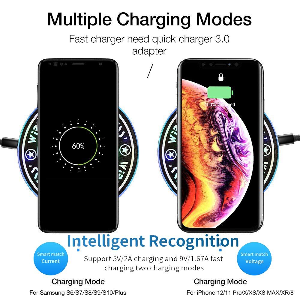 Chargeur Sans Fil Pour Tablette De Bureau  Charge Rapide Ma... - 5