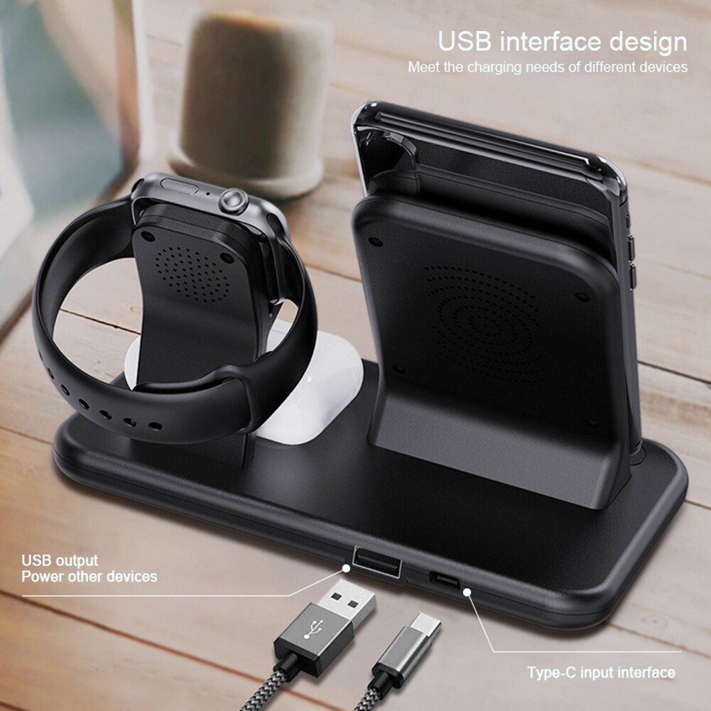 Chargeur sans fil 15W, station de charge 3 en 1, chargeur sa... - 5