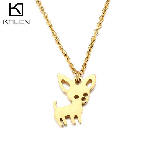 Collier Créatif Pour Chien De Compagnie Chiot Collier En Acier Titane Pour Femme Lvn077