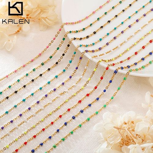 Collier Femme Résine Acier Titane Boho Lvn053