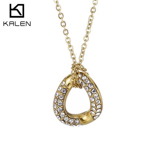 Collier De Diamants Découpés Au Design Irrégulier Chaîne De Chandail Pour Femmes En Acier Au Titane Court Lvn213